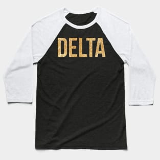 Gold Delta Baseball T-Shirt